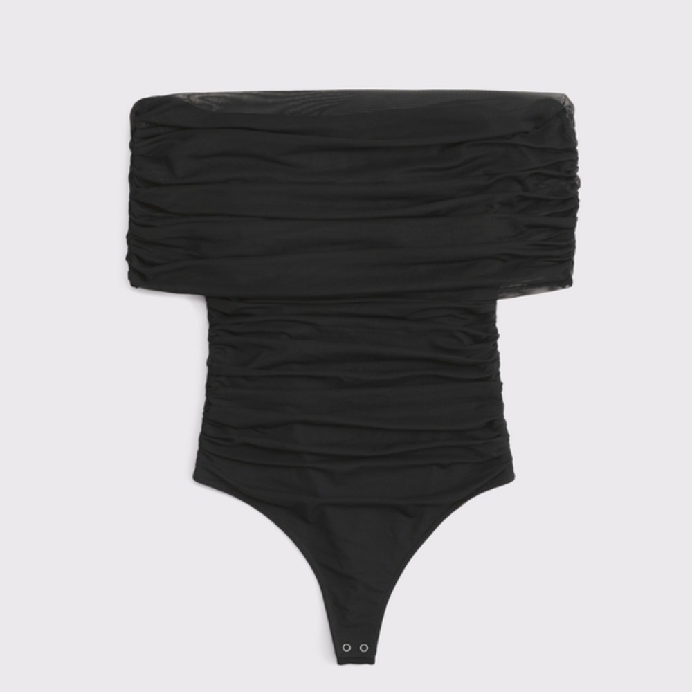 Abercrombie Mesh Off-Shoulder Bodysuit